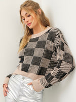 TERRY Checkered Sweater