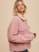 BETTY Shearling Corduroy Jacket