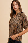 LEXI - LEOPARD ANIMAL PRINT KNIT TOP BLOUSE