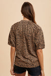 LEXI - LEOPARD ANIMAL PRINT KNIT TOP BLOUSE