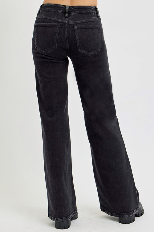 PARIS - RISEN DENIM | BLACK MID RISE JEANS