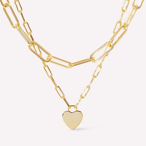 TESSA - Heart Charm Necklace