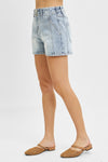 GRACIE -RISEN DENIM | HIGH RISE WESTERN STYLE SHORTS
