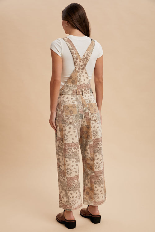 JENNY - VINTAGE BOHO DENIM  BARREL OVERALLS