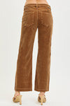 TEDDY - RISEN DENIM | TUMMY CONTROL MID RISE ANKLE CORDUROY JEANS