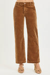 TEDDY - RISEN DENIM | TUMMY CONTROL MID RISE ANKLE CORDUROY JEANS
