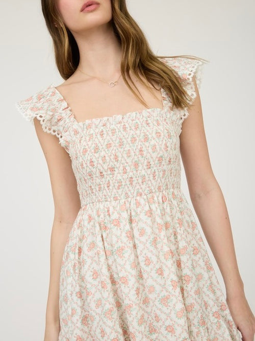 TRELLIS Mini Dress (pink)