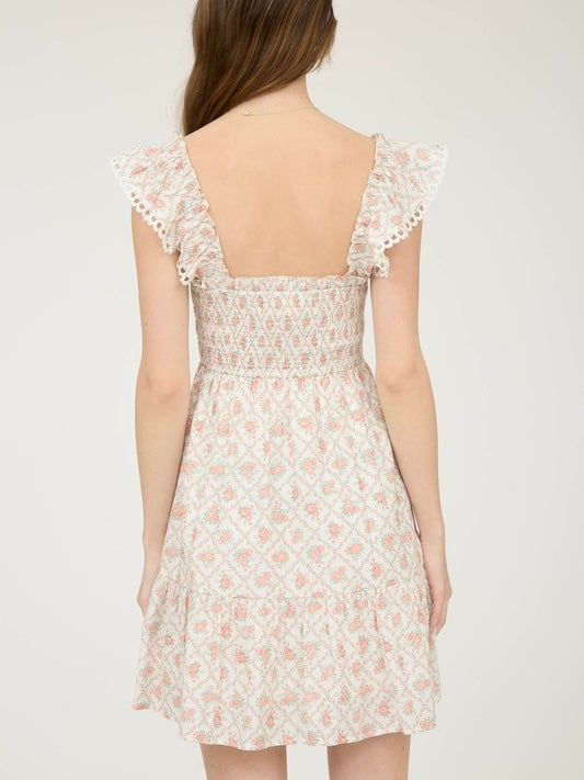 TRELLIS Mini Dress (pink)