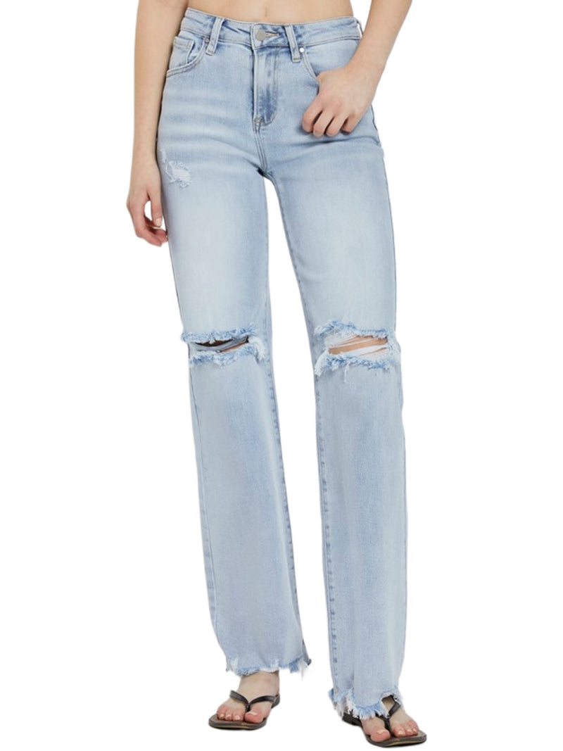 LIL High Rise Wide Leg Jeans