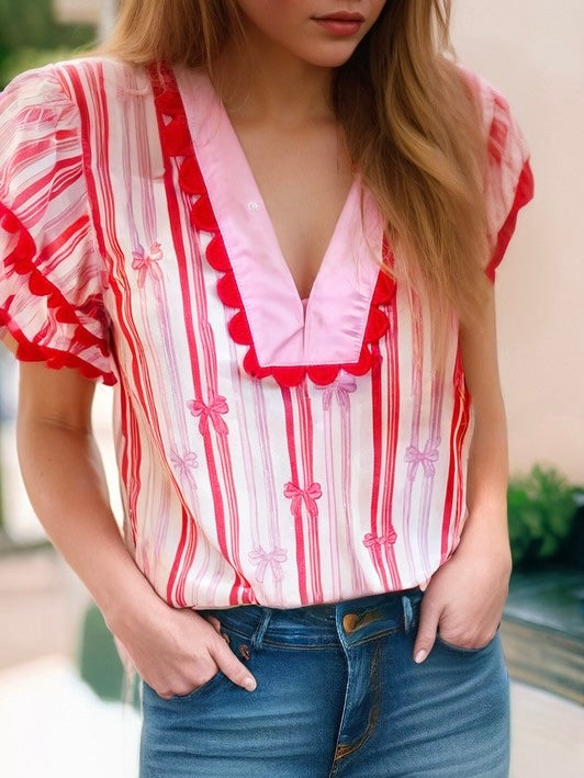 BRITT Ricrac Bow Top