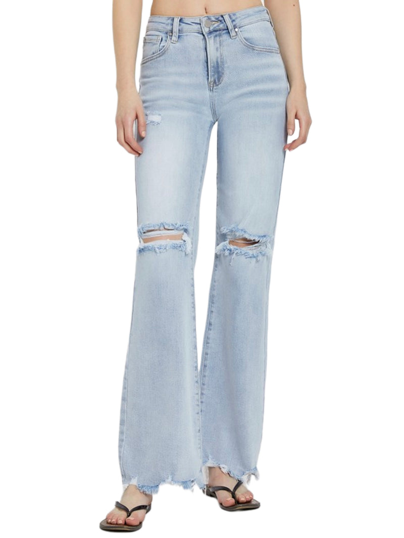 LIL High Rise Wide Leg Jeans