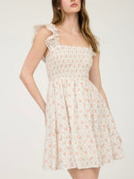 TRELLIS Mini Dress (pink)