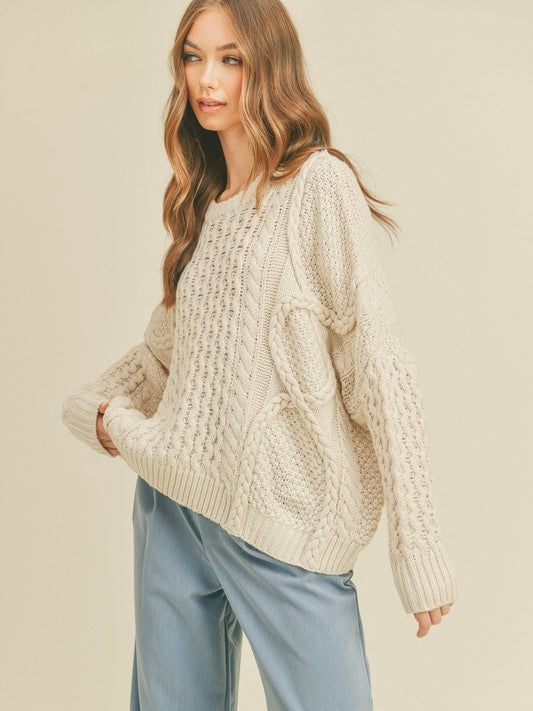 CLAIRE Cable Knit Sweater