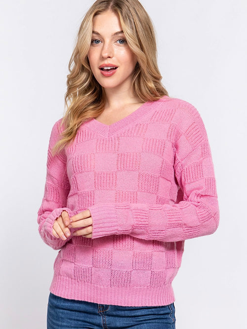 BROOKE Checkered Sweater