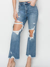 LENNY - HIGH RISE CROP STRAIGHT JEANS