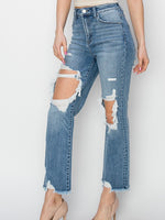 LENNY - HIGH RISE CROP STRAIGHT JEANS