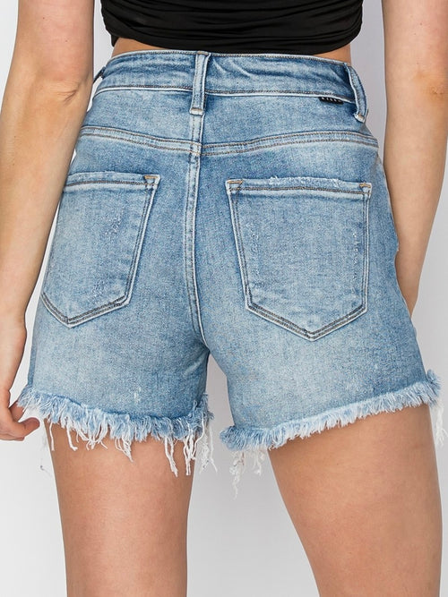 TAY - HIGH RISE DISTRESSED SHORTS