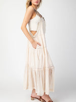 LACIE Tiered Overall Maxi Dress