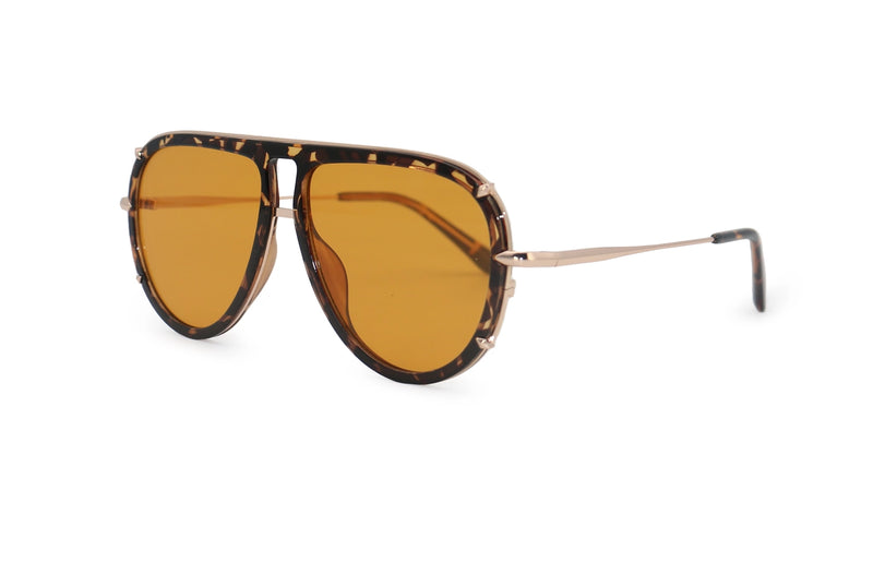 IVY LUXE Yellow Topfoxx Sunglasses (TANGLE FREE)