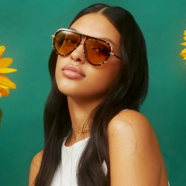 IVY LUXE Yellow Topfoxx Sunglasses (TANGLE FREE)