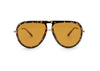 IVY LUXE Yellow Topfoxx Sunglasses (TANGLE FREE)