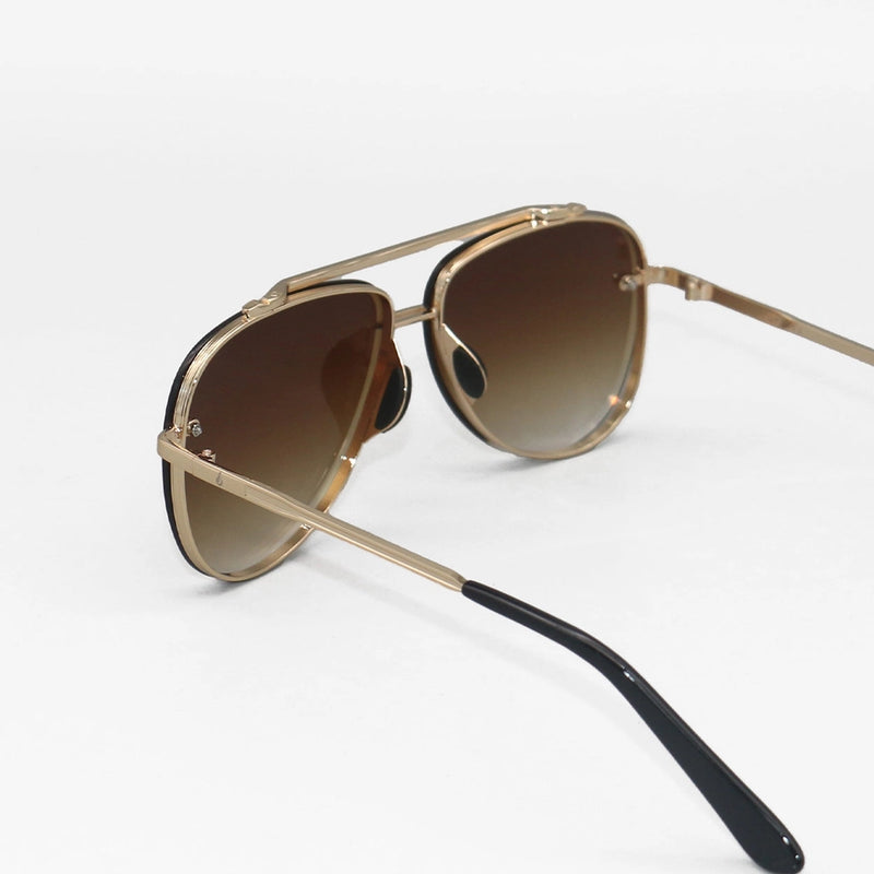 LUNA Faded Brown Topfoxx Sunglasses (TANGLE FREE)