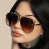 LUNA Faded Brown Topfoxx Sunglasses (TANGLE FREE)