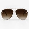 LUNA Faded Brown Topfoxx Sunglasses (TANGLE FREE)