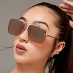 BELLA Bronze Topfoxx Sunglasses (TANGLE FREE)