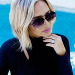 MEGAN 2 Faded Black Topfoxx Sunglasses