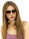 Amelia (Besties) Topfoxx Sunglasses in faded brown