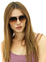 Amelia (Besties) Topfoxx Sunglasses in faded brown