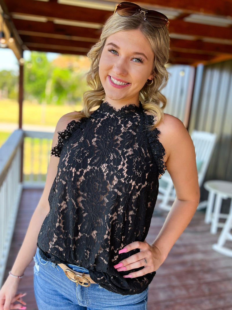 IRIS Lace Top – Red Feather Boutique