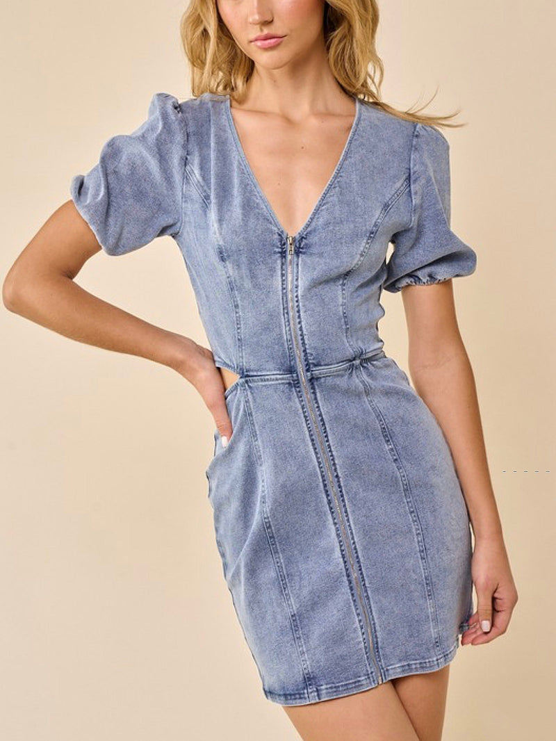 HARLOW Denim Mini Dress