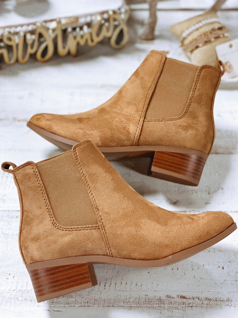 CHER Suede Booties