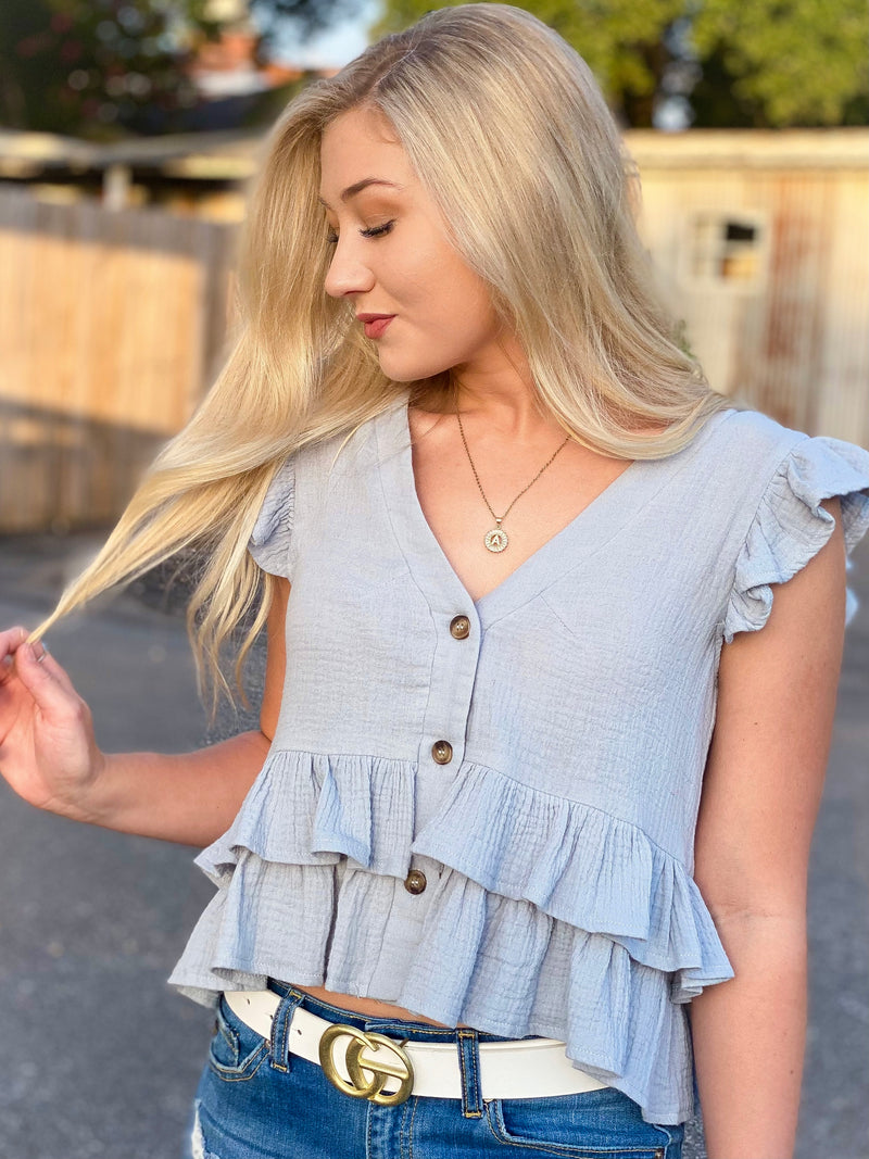 RAVEN Ruffle Top