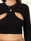 WHITNEE Cutout Top