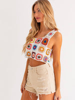 LUCIE Crochet Tank Top