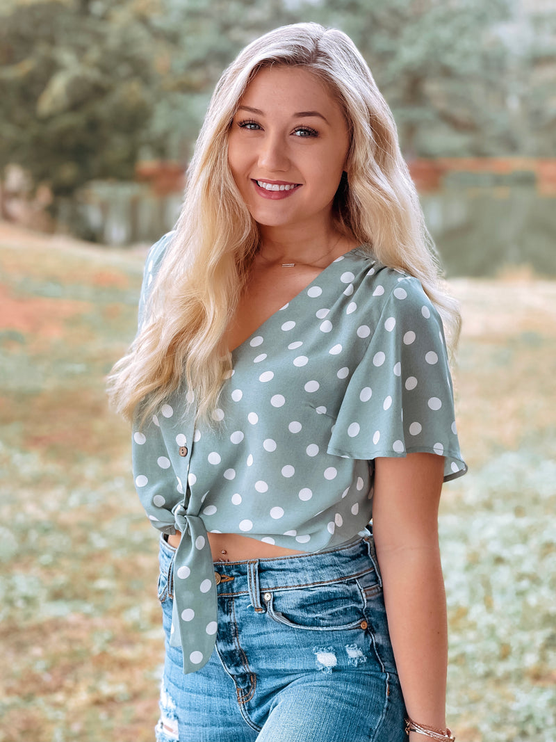 BELLE Button down Crop